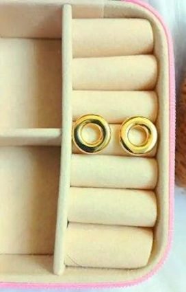 Brinco Argola Stud Dourado