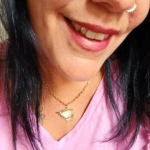 Colar Peixe-Anjo Dourado