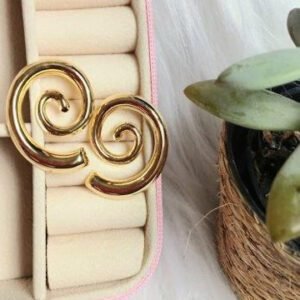 Brinco Espiral Dourado